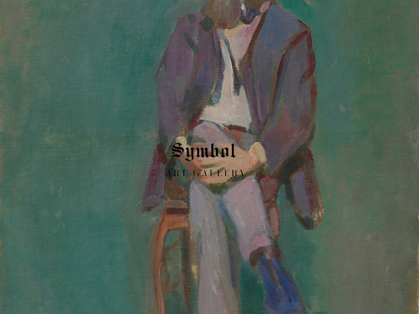 Seated Man by Henri Matisse 1900, Wall Art Print, Fine Art Reproduction, Museum Quality Decor, Poster