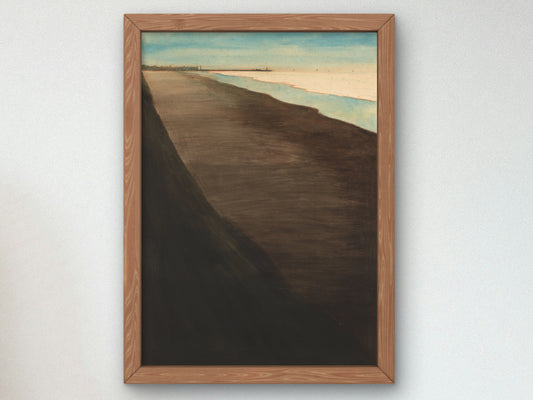The Beach by Léon Spilliaert 1908, Wall Art Print, Fine Art Reproduction, Museum Quality Decor, Poster