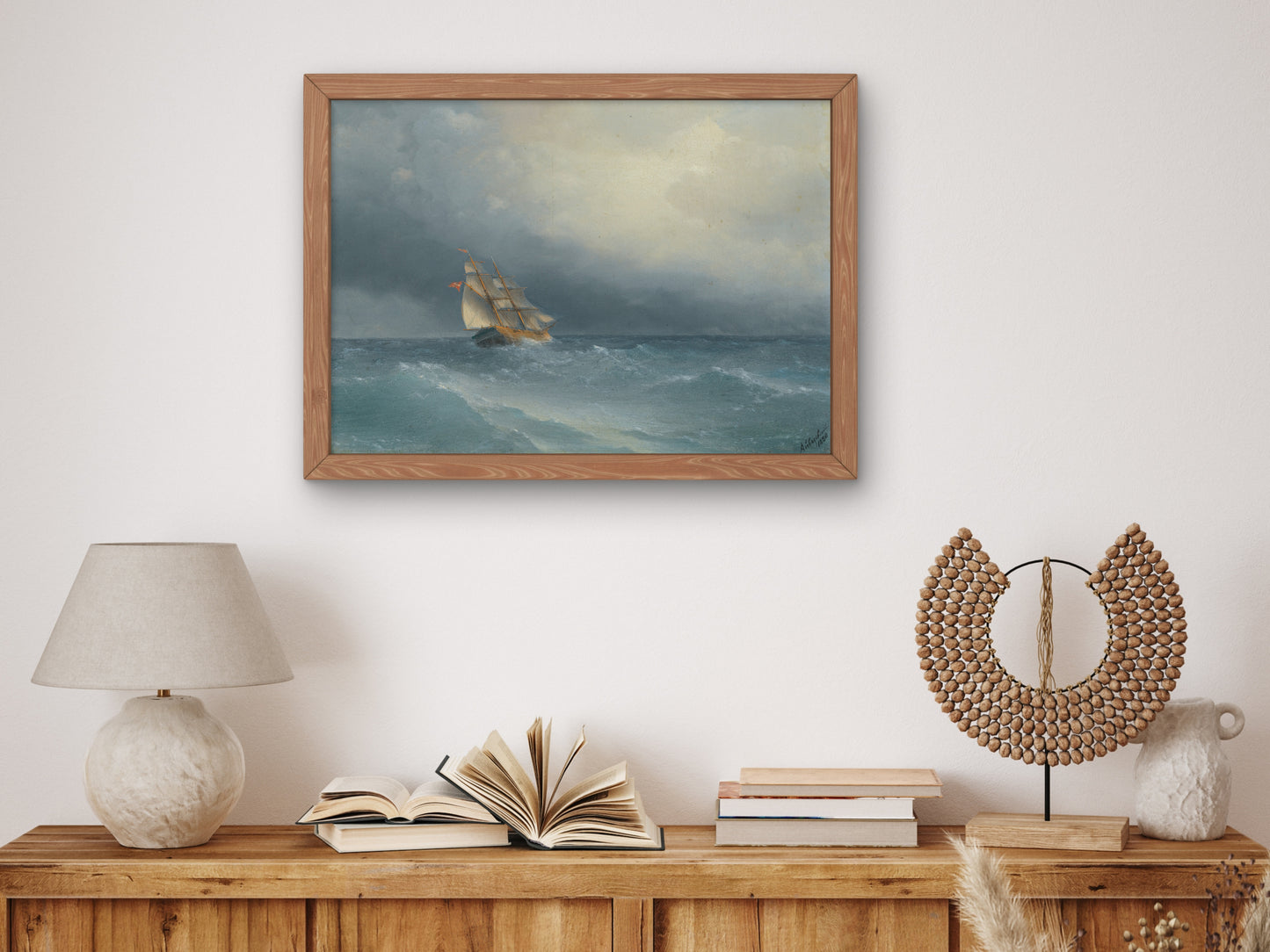 The Lifting Storm by Ivan Konstantinovich Aivazovsky 1880, Wall Art Print, Fine Art Reproduction, Museum Quality Decor, Poster