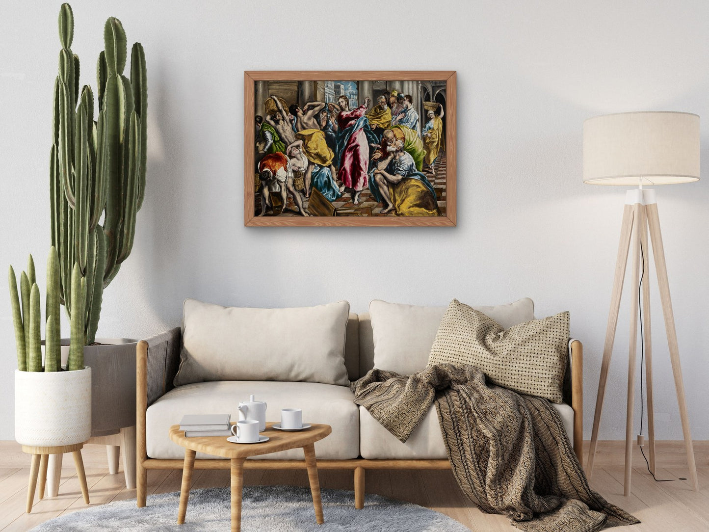 Purification of the Temple by El Greco 1600, Wall Art Print, Fine Art Reproduction, Museum Quality Decor, Poster
