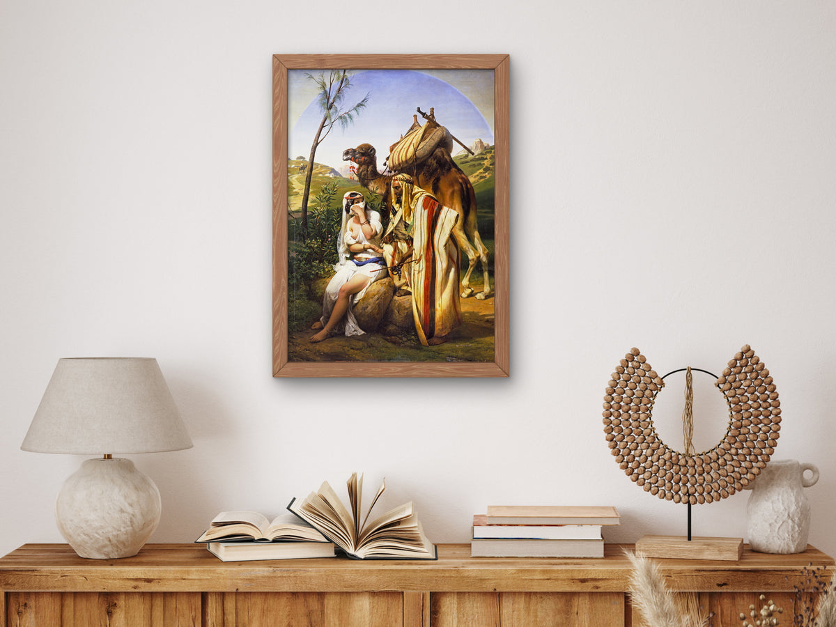 Judah and Tamar by Horace Vernet 1840, Wall Art Print, Fine Art Reproduction, Museum Quality Decor, Poster