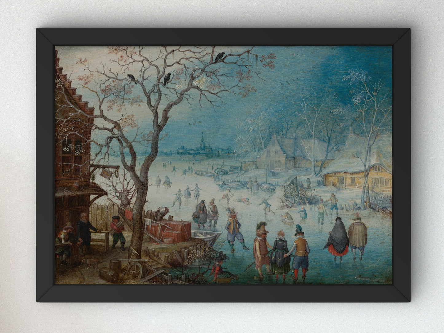 Winter Landscape by Christoffel van den Berghe 1615, Wall Art Print, Fine Art Reproduction, Museum Quality Decor, Poster