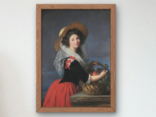 Portrait of Marie Gabrielle de Gramont, Comtesse de Caderousse by Élisabeth Vigée Le Brun 1784, Wall Art Print, Fine Art Reproduction