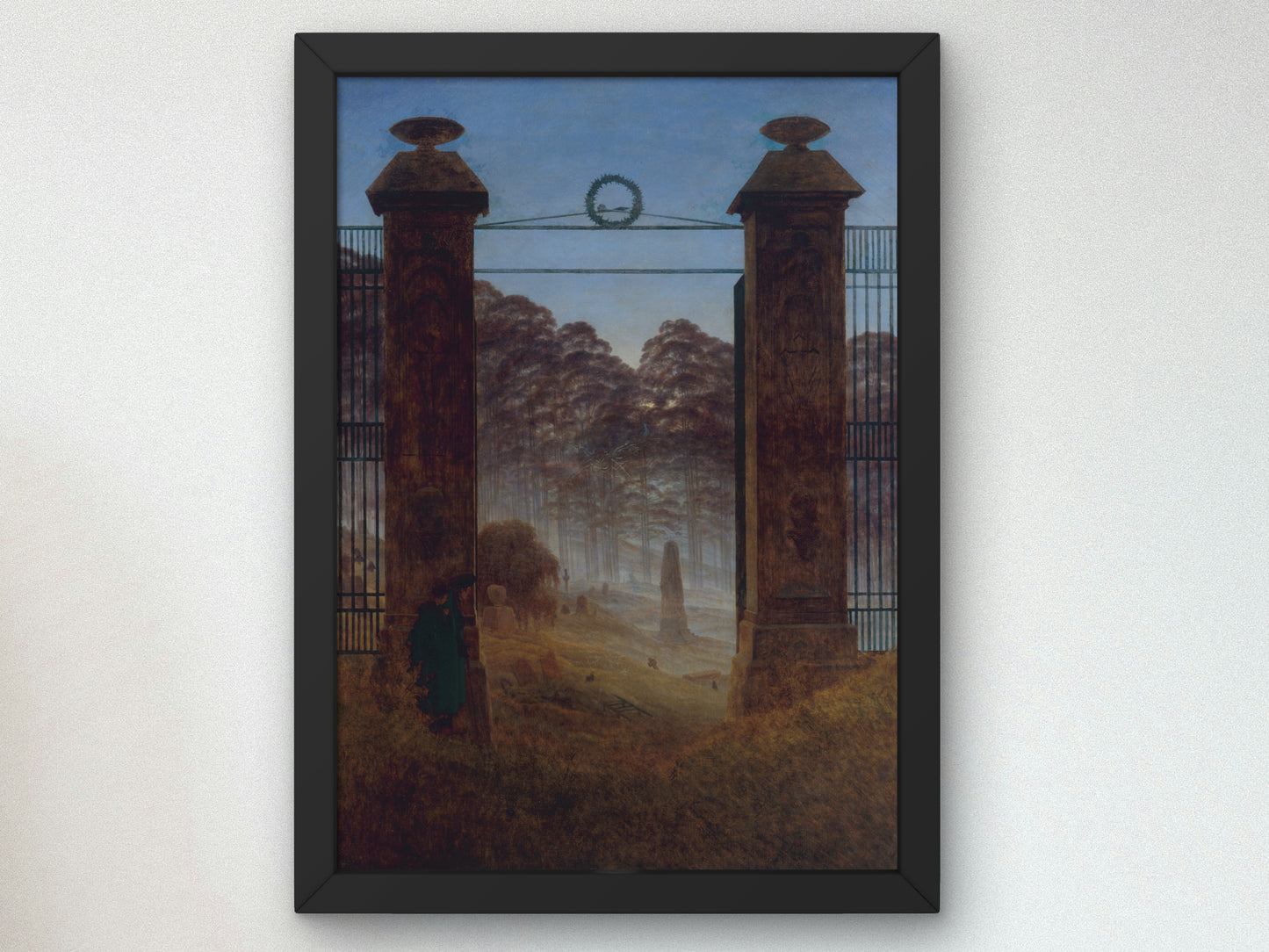 The Cemetery by Caspar David Friedrich 1825, Wall Art Print, Fine Art Reproduction, Museum Quality Decor, Poster