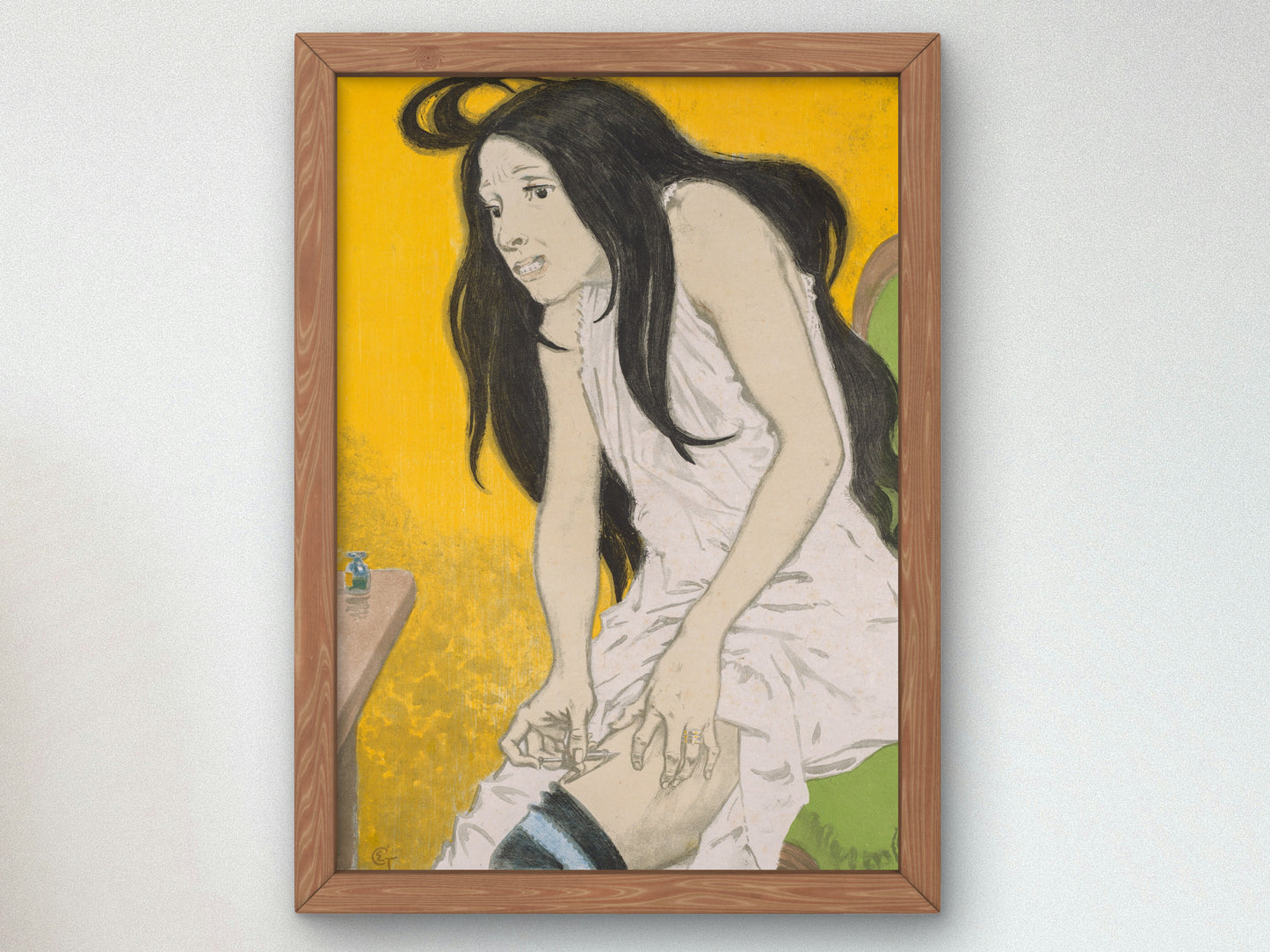 Morphine Addict by Eugène Grasset 1897, Wall Art Print, Fine Art Reproduction, Museum Quality Decor, Poster