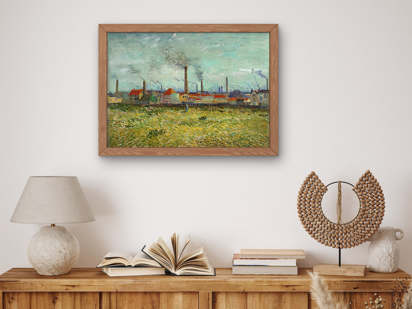 Factories at Clichy by Vincent van Gogh 1887, Wall Art Print, Fine Art Reproduction, Museum Quality Decor, Poster
