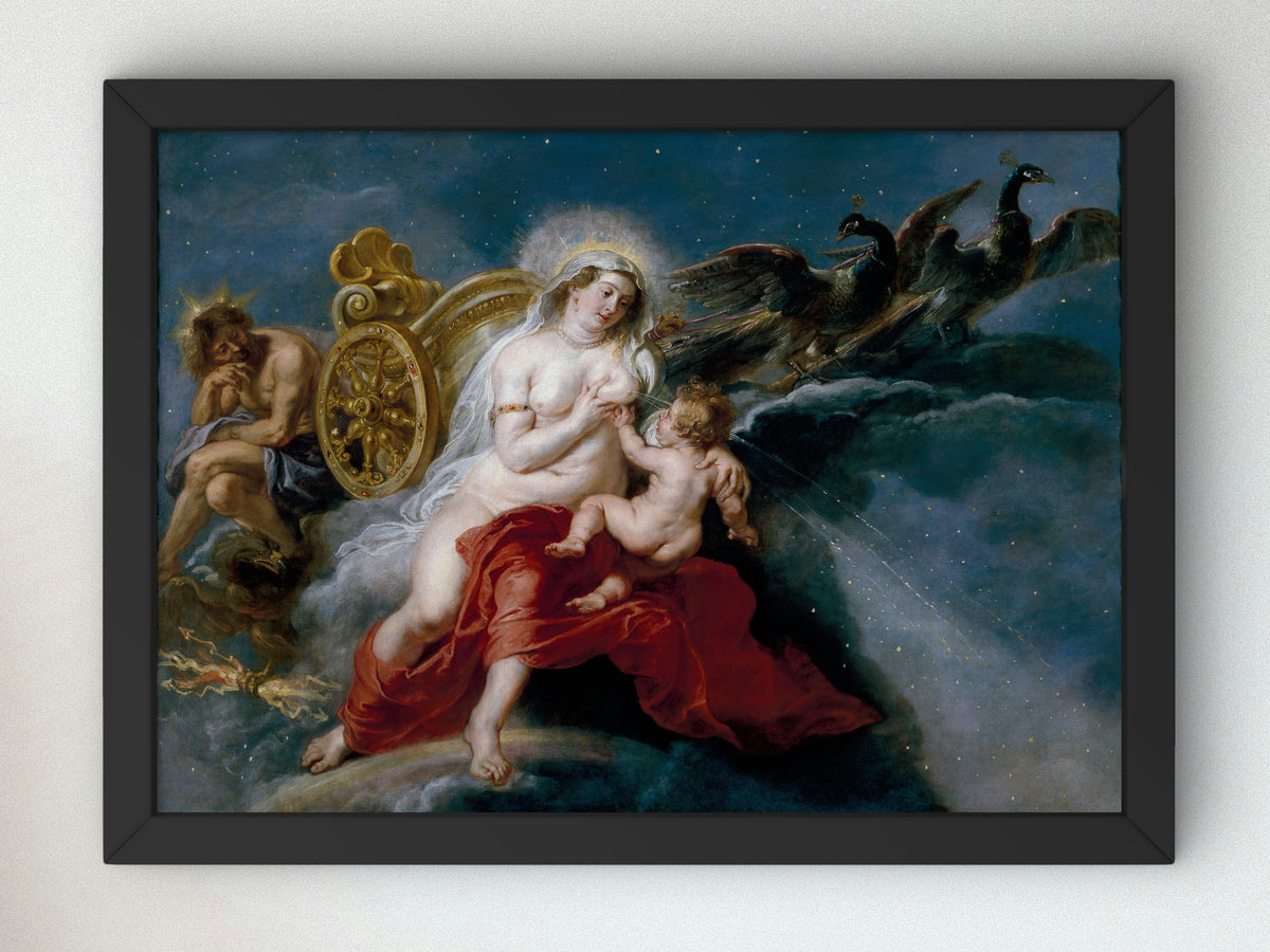 The Origin of the Milky Way by Peter Paul Rubens 1636, Wall Art Print, Fine Art Reproduction, Museum Quality Decor, Poster