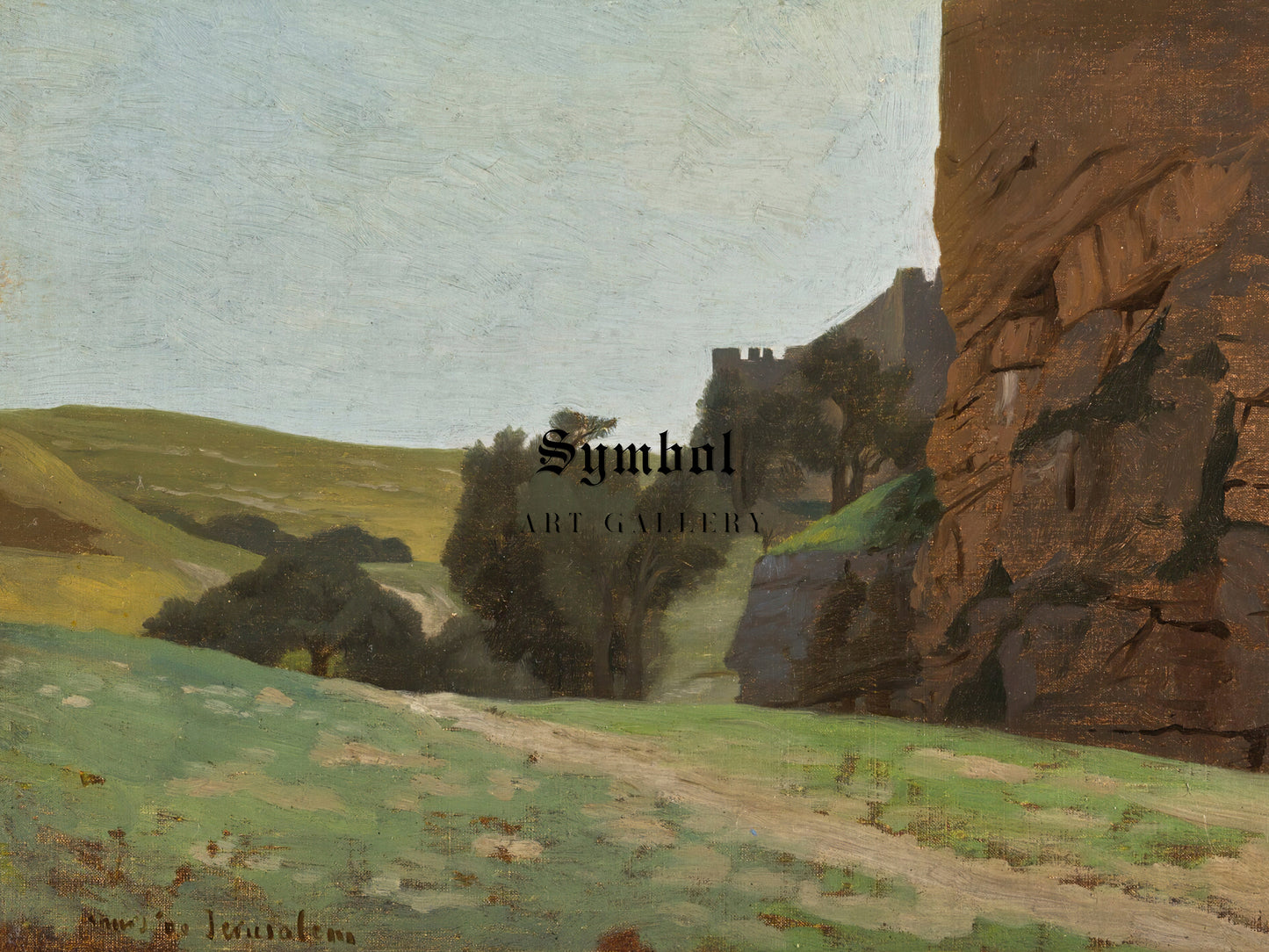 The Walls of Jerusalem by Jean Leon Gerome 1886, Wall Art Print, Fine Art Reproduction, Museum Quality Decor, Poster