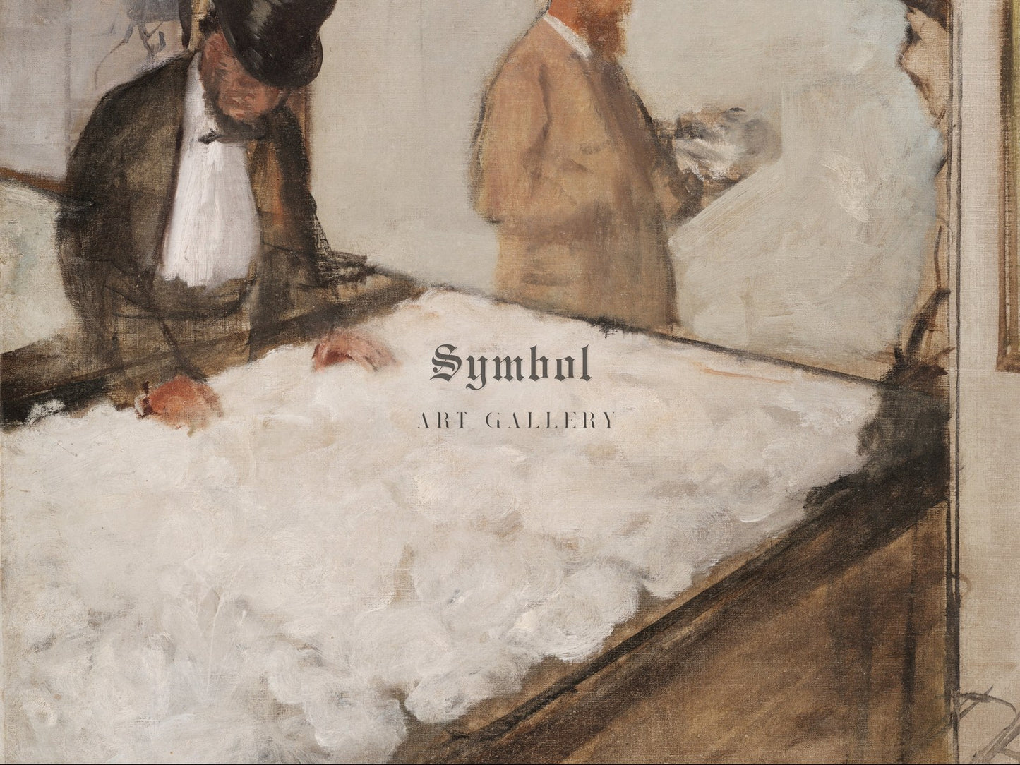 Cotton Merchants in New Orleans by Edgar Degas 1873, Wall Art Print, Fine Art Reproduction, Museum Quality Decor, Poster