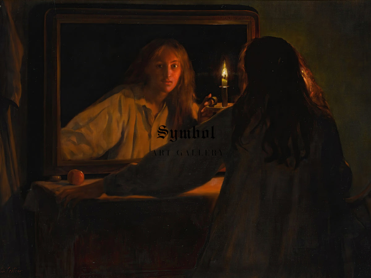All Hallowe'en by John Collier 1895, Wall Art Print, Fine Art Reproduction, Museum Quality Decor, Poster