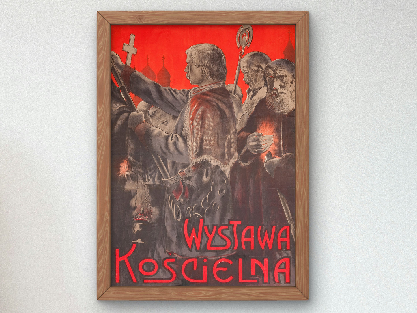 Church Exhibition by Feliks Wygrzywalski 1909, Wall Art Print, Fine Art Reproduction, Museum Quality Decor, Poster