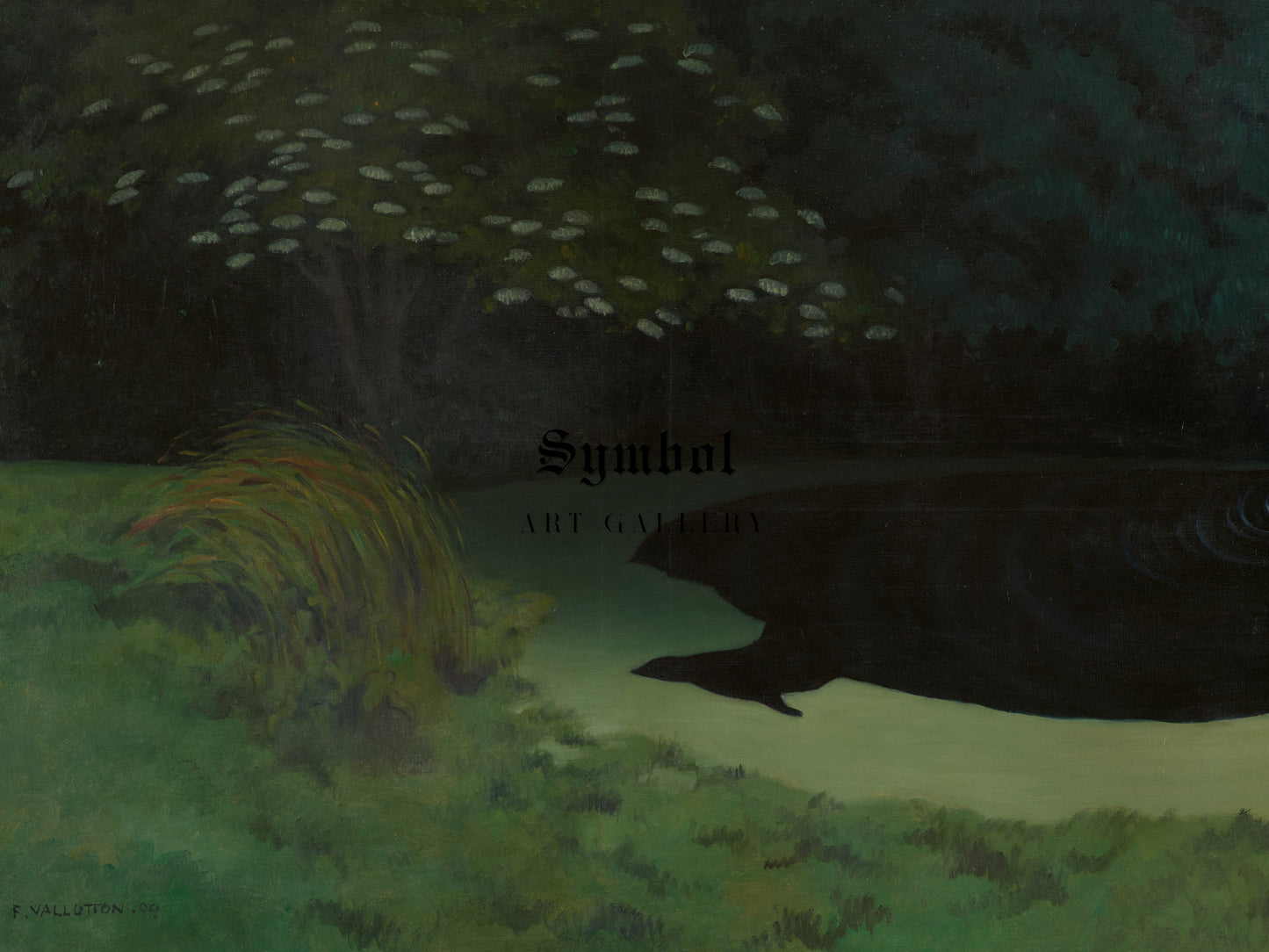 The Pond, Honfleur by Félix Vallotton 1909, Wall Art Print, Fine Art Reproduction, Museum Quality Decor, Poster
