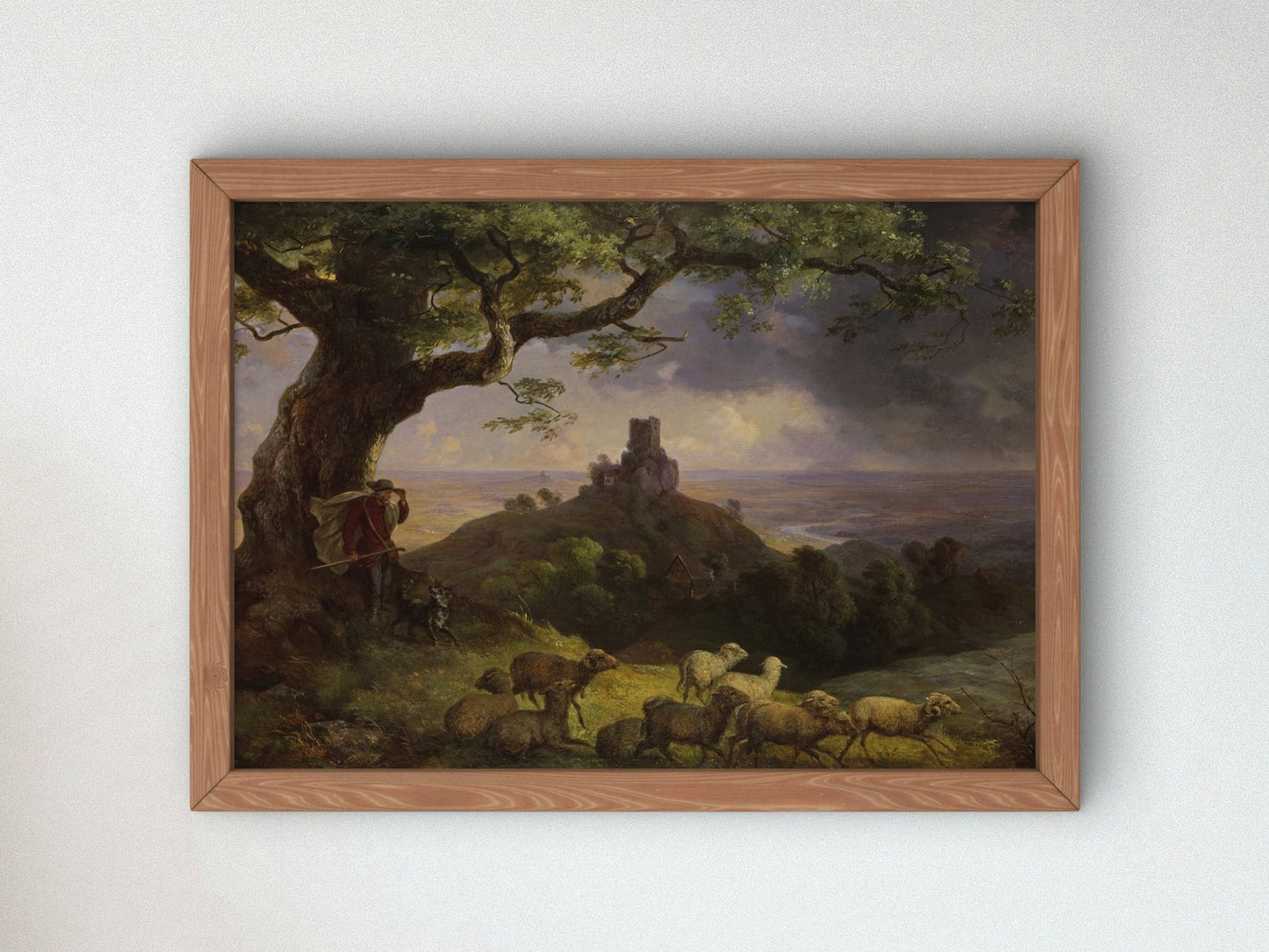Die Ruine von Kamaik in Böhmen by Ernst Ferdinand Oehme 1852, Wall Art Print, Fine Art Reproduction, Museum Quality Decor, Poster