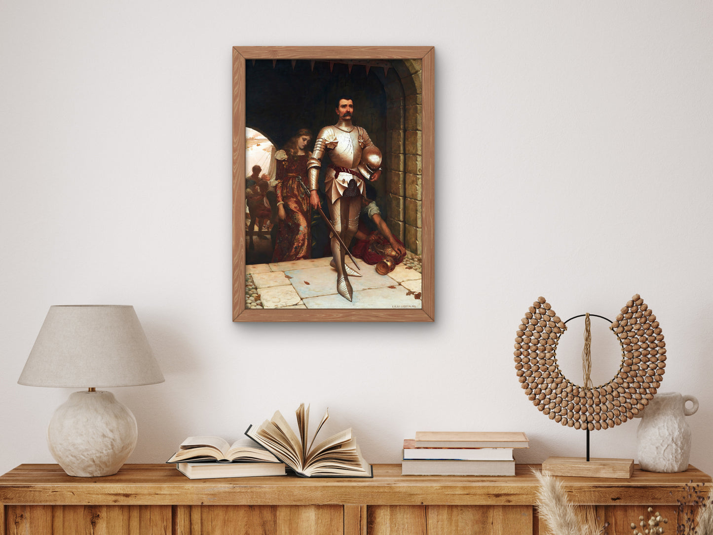 Conquest by Edmund Blair Leighton 1884, Wall Art Print, Fine Art Reproduction, Museum Quality Decor, Poster