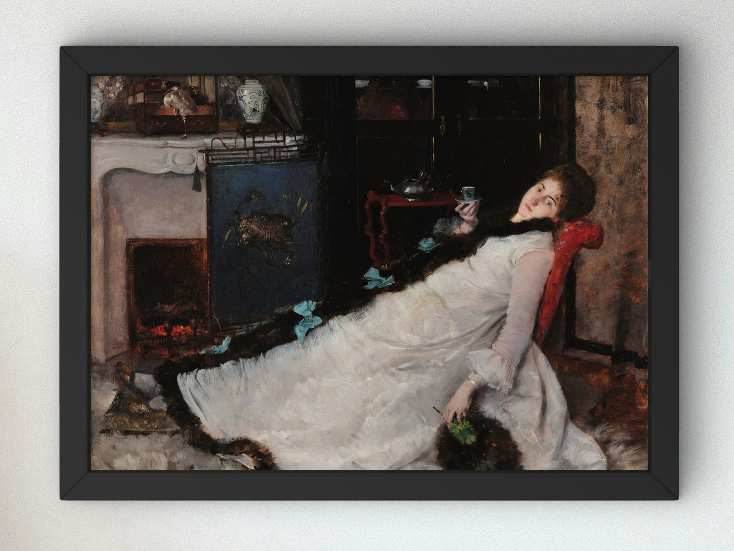 Resting by Ernest Ange Duez 1891, Wall Art Print, Fine Art Reproduction, Museum Quality Decor, Poster