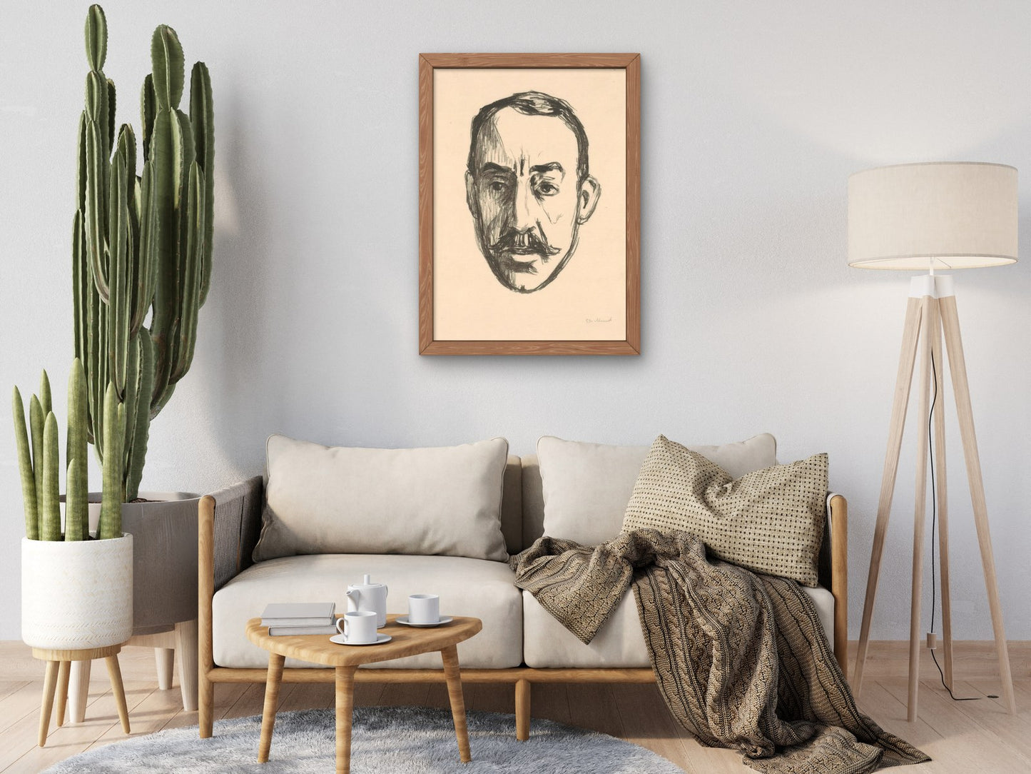 Portrait of Henry van de Velde by Edvard Munch 1906, Wall Art Print, Fine Art Reproduction, Museum Quality Decor, Poster