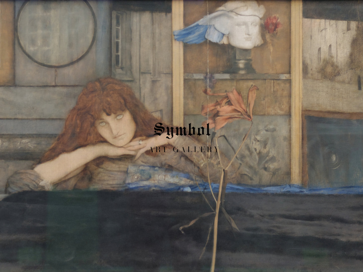 I Lock My Door Upon Myself by Fernand Khnopff 1891, Wall Art Print, Fine Art Reproduction, Museum Quality Decor, Poster
