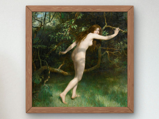 Eve by John Collier 1911, Wall Art Print, Fine Art Reproduction, Museum Quality Decor, Poster