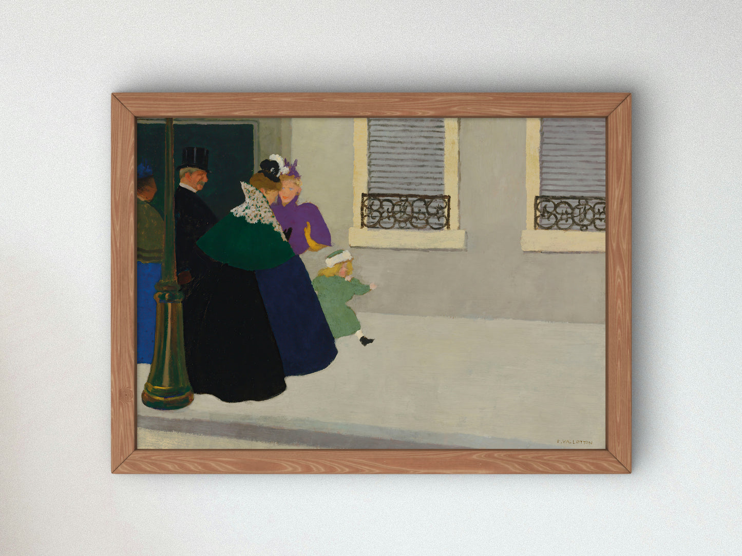 On a Walk by Félix Vallotton, Wall Art Print, Fine Art Reproduction, Museum Quality Decor, Poster