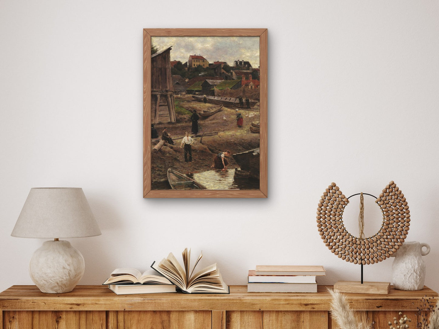 Powiśle Riverbank of the Vistula in Warsaw by Aleksander Gierymski 1883, Wall Art Print, Fine Art Reproduction, Museum Quality Decor, Poster