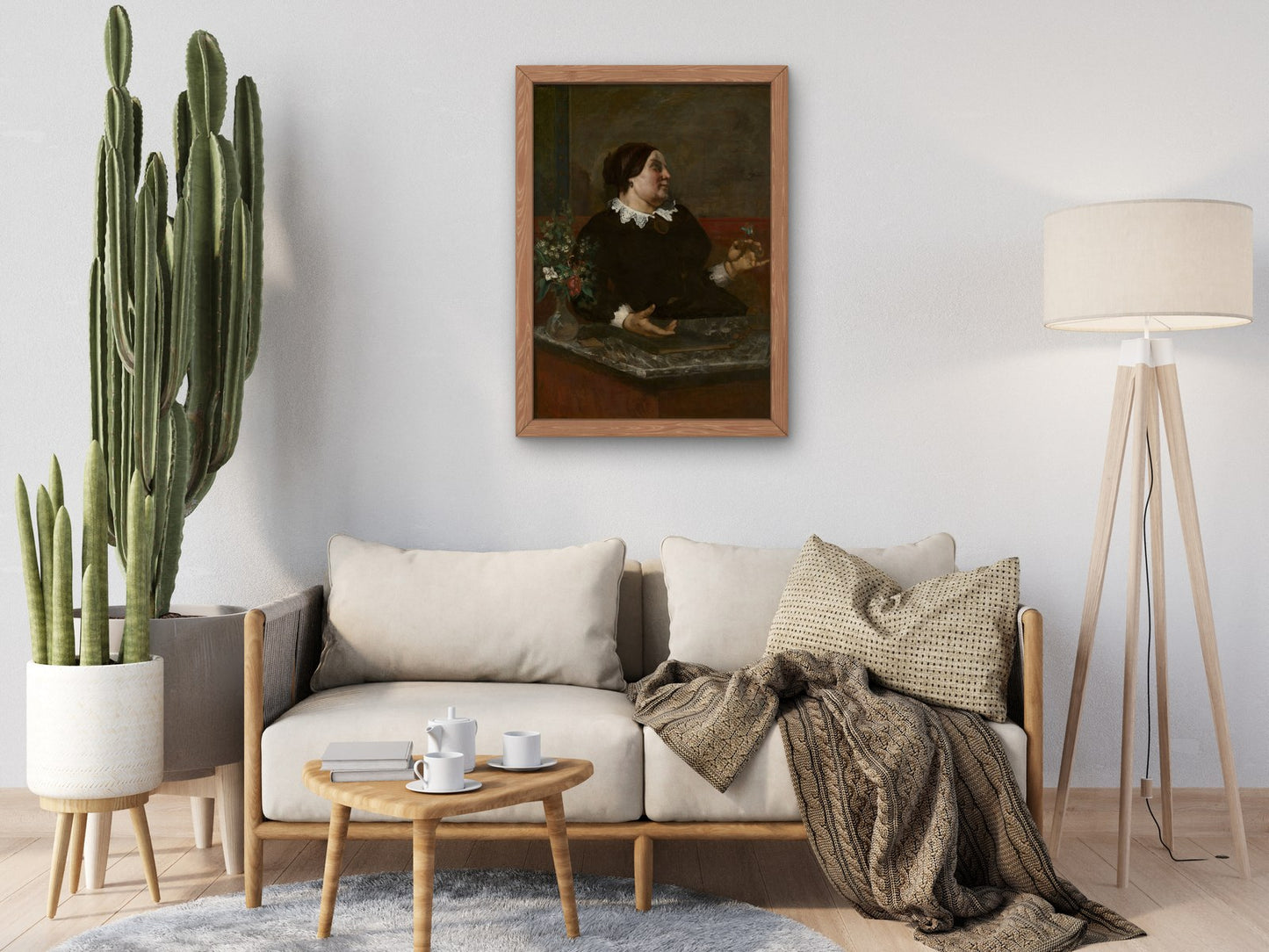 Mère Grégoire by Gustave Courbet 1855, Wall Art Print, Fine Art Reproduction, Museum Quality Decor, Poster