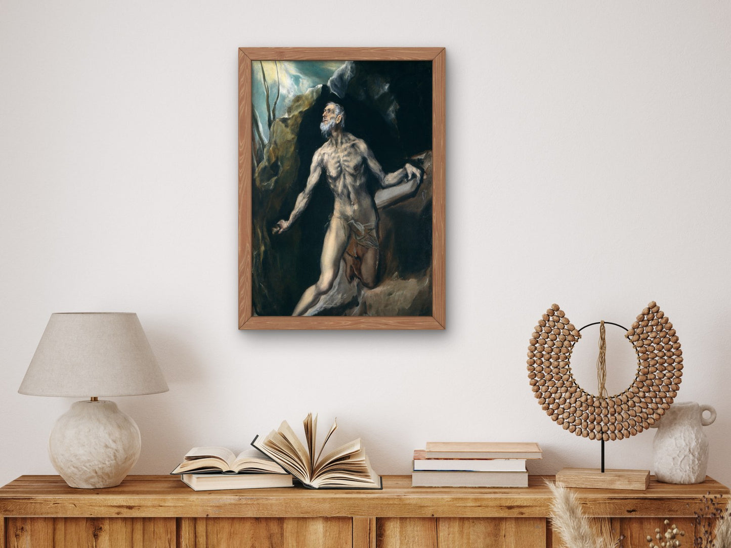 Saint Jerome by El Greco 1610, Wall Art Print, Fine Art Reproduction, Museum Quality Decor, Poster