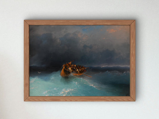 The Survivors by Ivan Aivazovsky 1878, Wall Art Print, Fine Art Reproduction, Museum Quality Decor, Poster