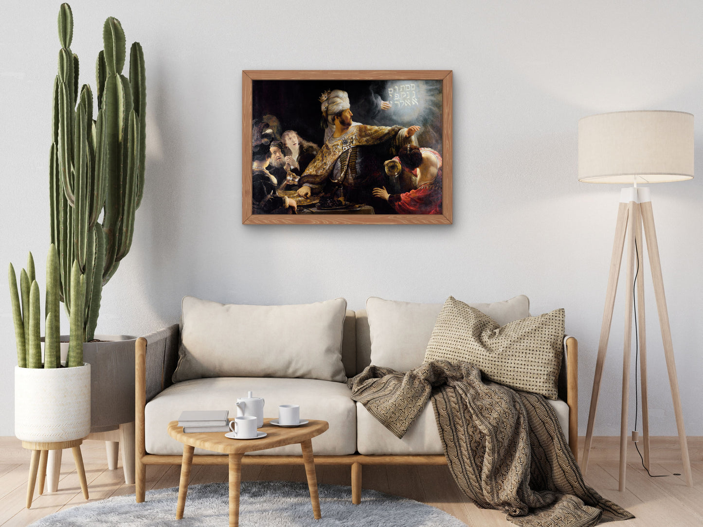 Belshazzar's Feast by Rembrandt van Rijn 1636, Wall Art Print, Fine Art Reproduction, Museum Quality Decor, Poster
