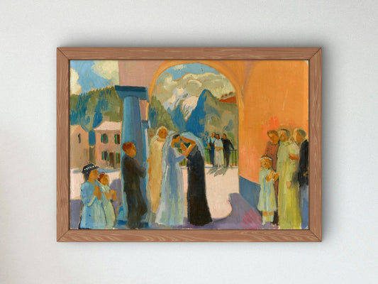 Visitation à Finhaut by Maurice Denis 1934, Wall Art Print, Fine Art Reproduction, Museum Quality Decor, Poster