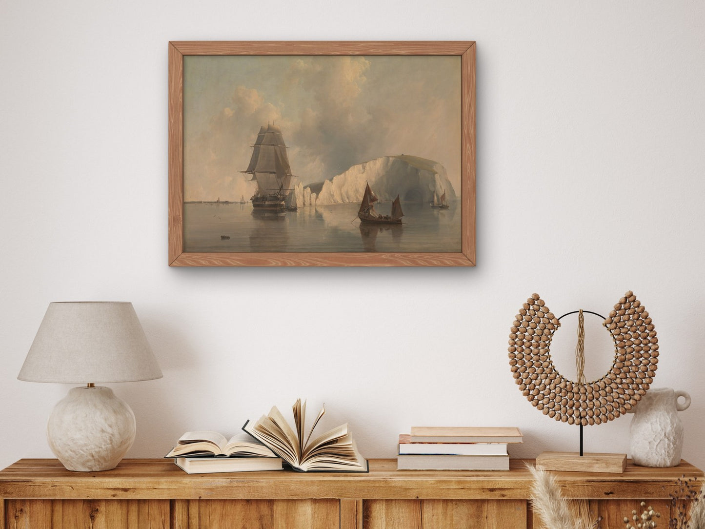 Off the Needles Isle of Wight by Edward William Cooke 1845, Wall Art Print, Fine Art Reproduction, Museum Quality Decor, Poster