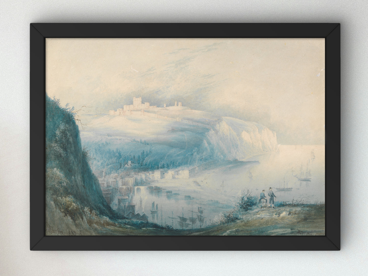 Dover by John Martin 1833, Wall Art Print, Fine Art Reproduction, Museum Quality Decor, Poster