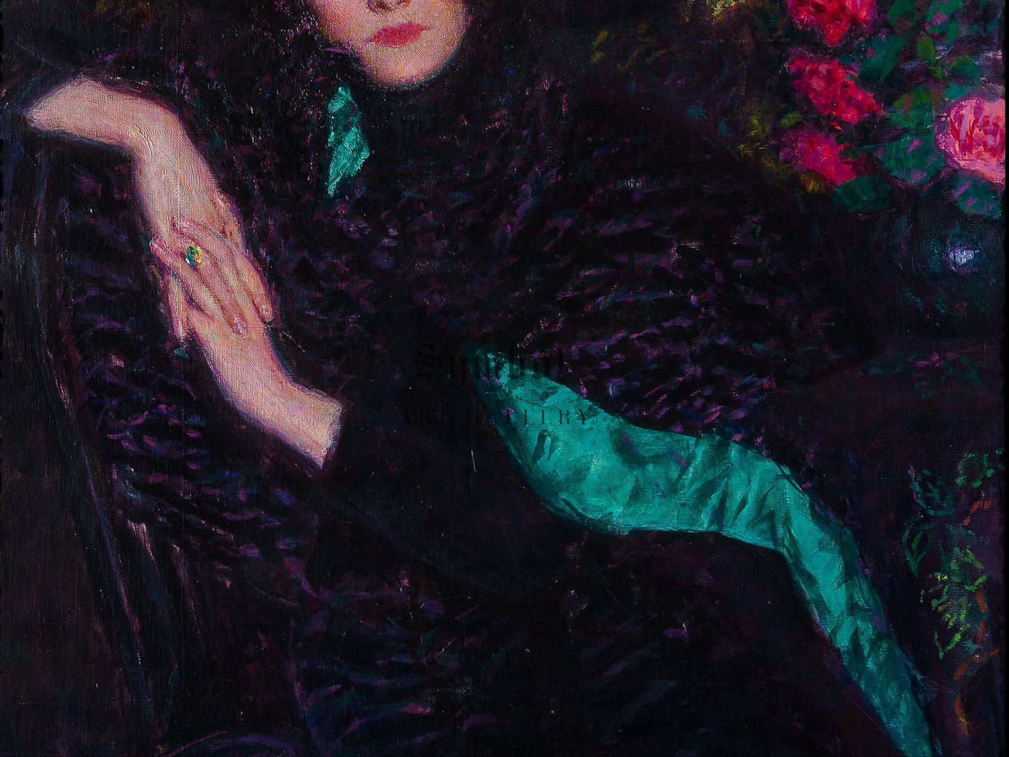 L'attesa by Enrico Lionne 1919, Wall Art Print, Fine Art Reproduction, Museum Quality Decor, Poster