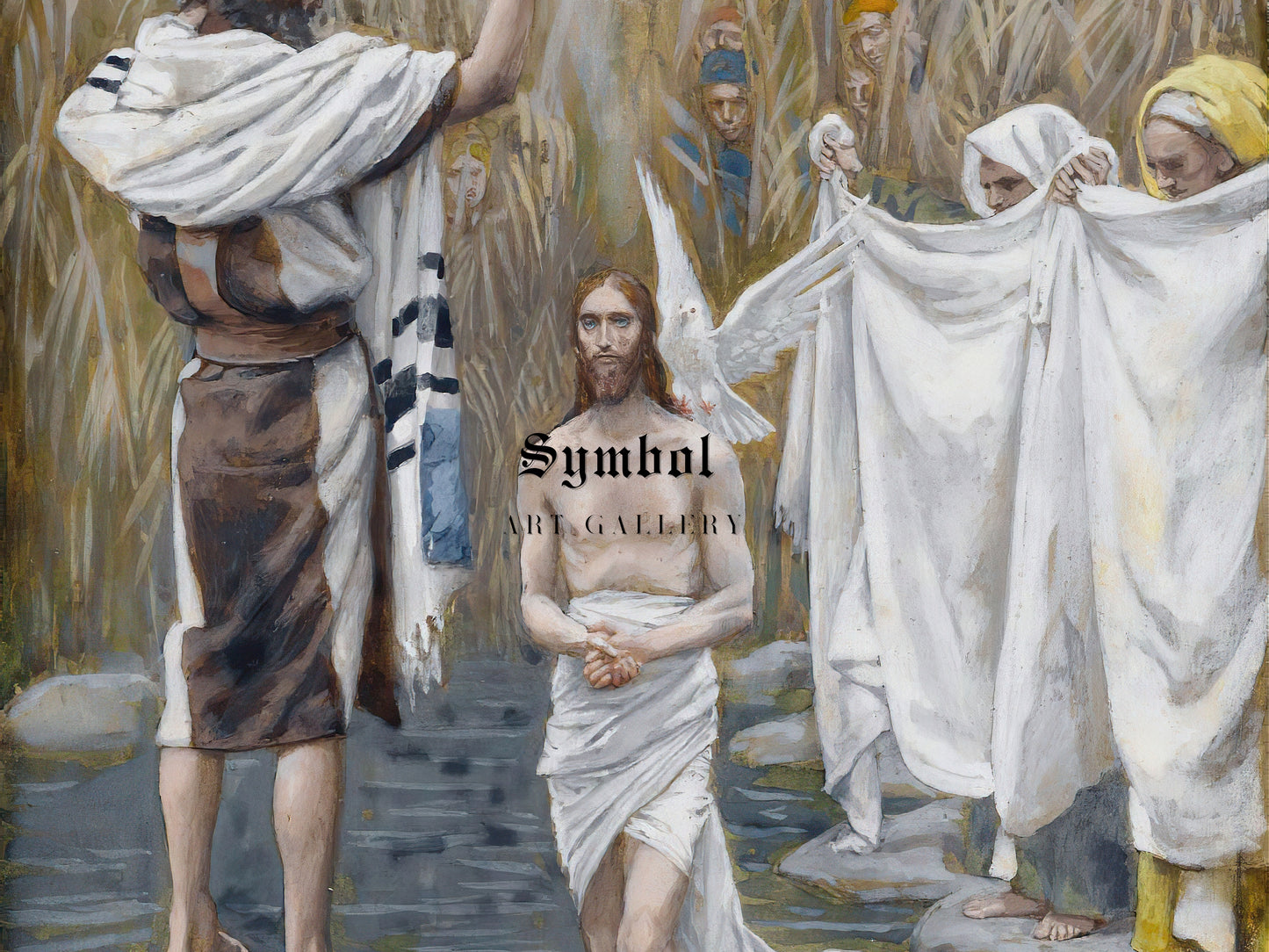 The Baptism of Jesus by James Tissot 1886, Wall Art Print, Fine Art Reproduction, Museum Quality Decor, Poster