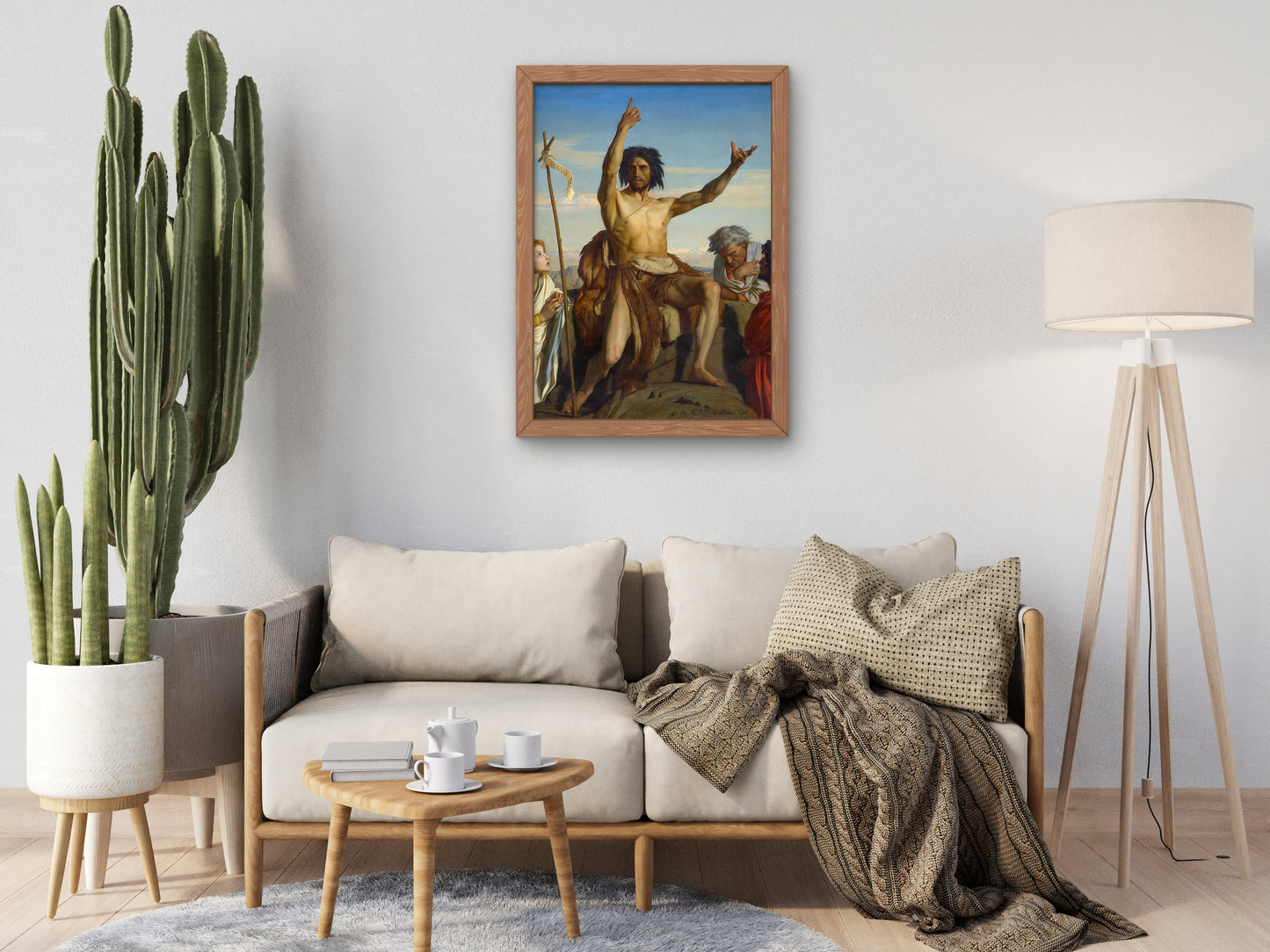 Saint John the Baptist by Alexandre Cabanel 1849, Wall Art Print, Fine Art Reproduction, Museum Quality Decor, Poster