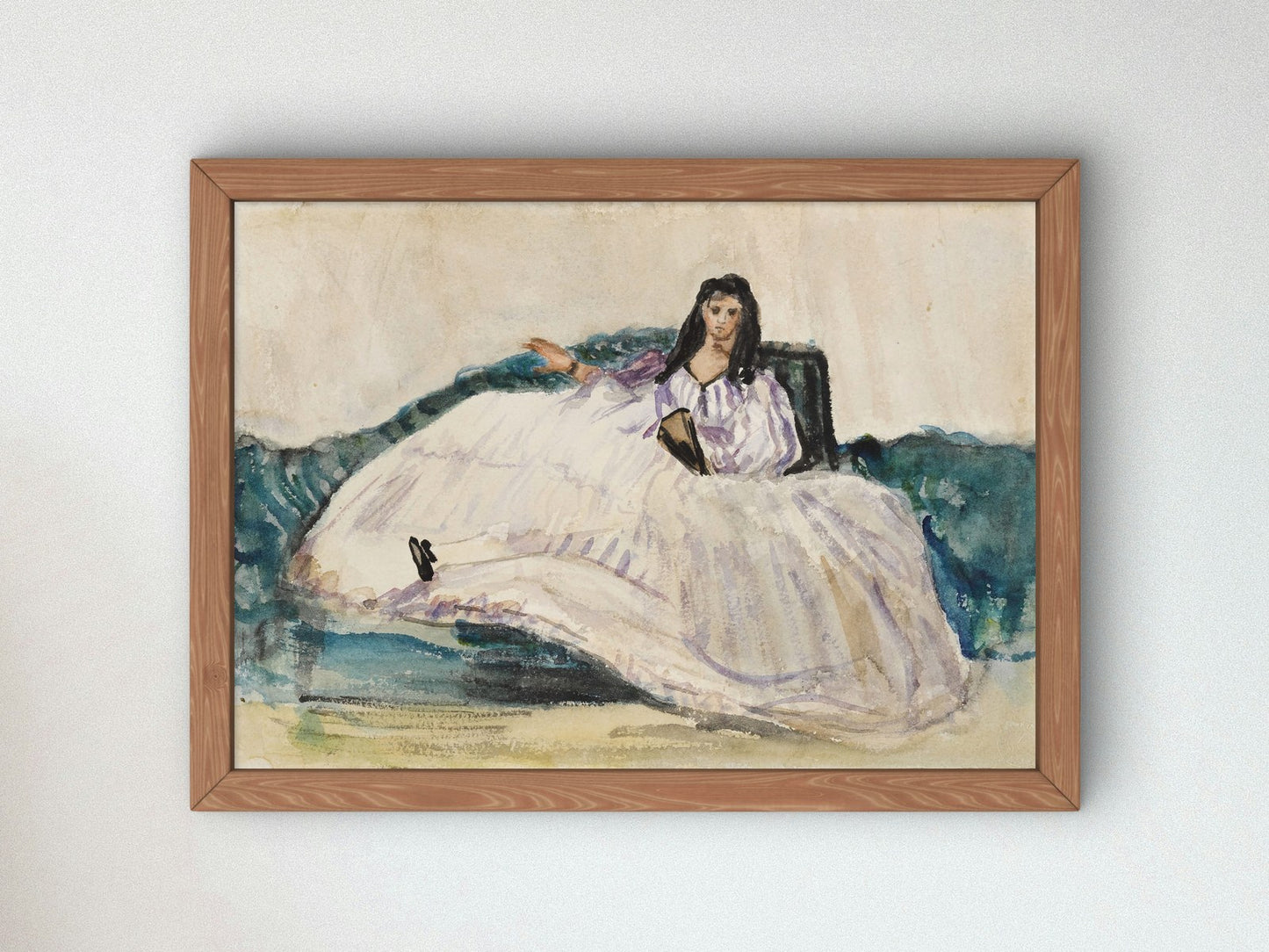 Jeanne Duval by Édouard Manet 1862, Wall Art Print, Fine Art Reproduction, Museum Quality Decor, Poster