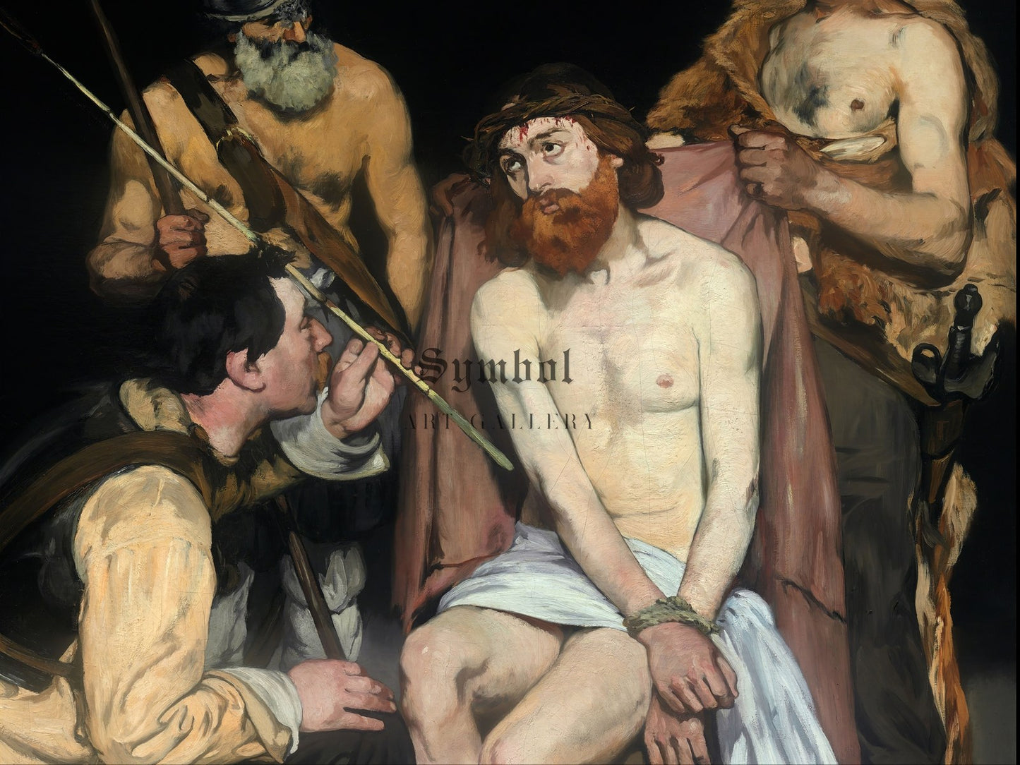 Jesus Mocked by the Soldiers by Édouard Manet 1865, Wall Art Print, Fine Art Reproduction, Museum Quality Decor, Poster