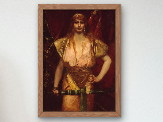 Judith by Jean Joseph Benjamin Constant 1886, Wall Art Print, Fine Art Reproduction, Museum Quality Decor, Poster