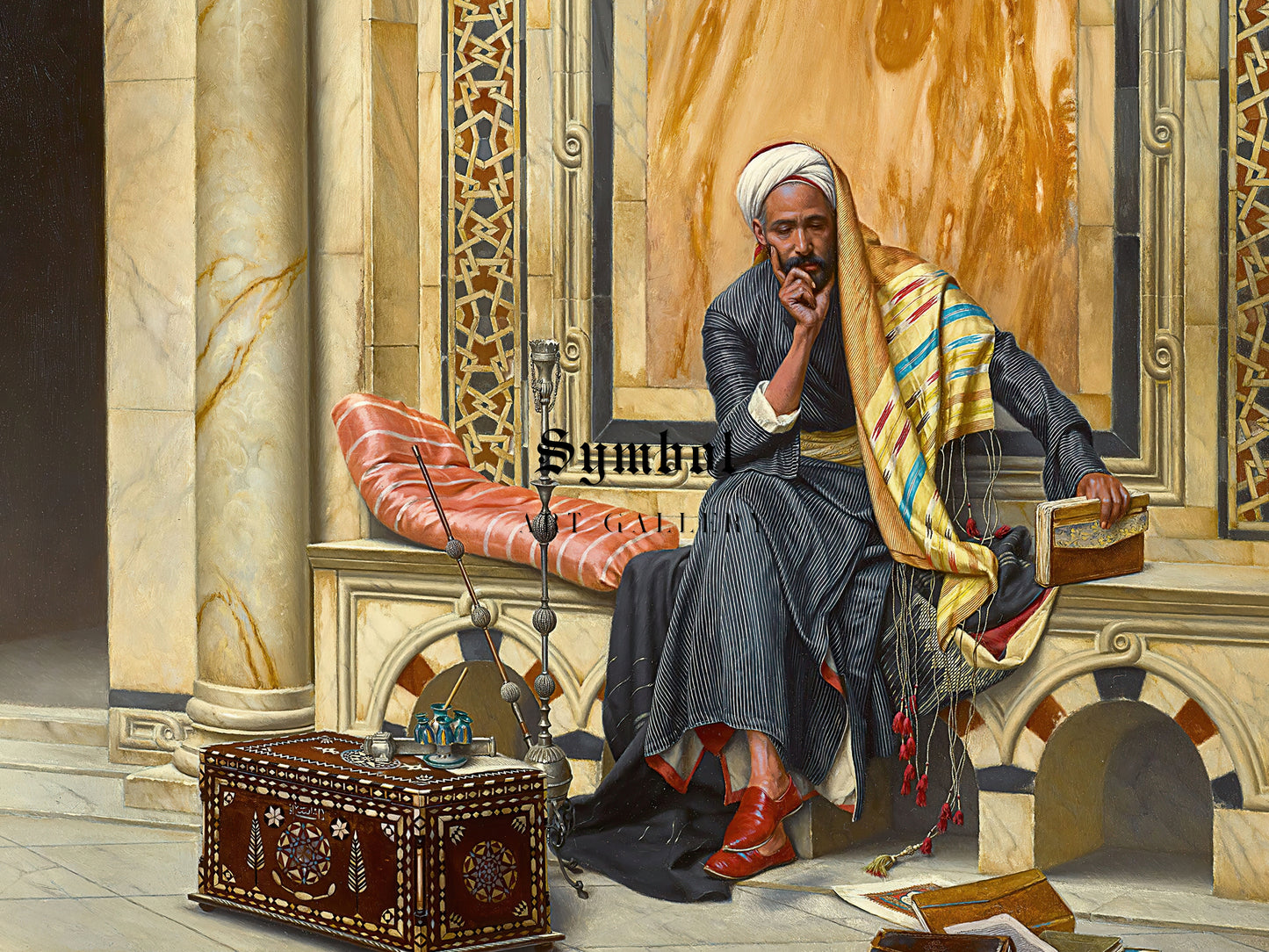 The Scribe by Ludwig Deutsch 1894, Wall Art Print, Fine Art Reproduction, Museum Quality Decor, Poster