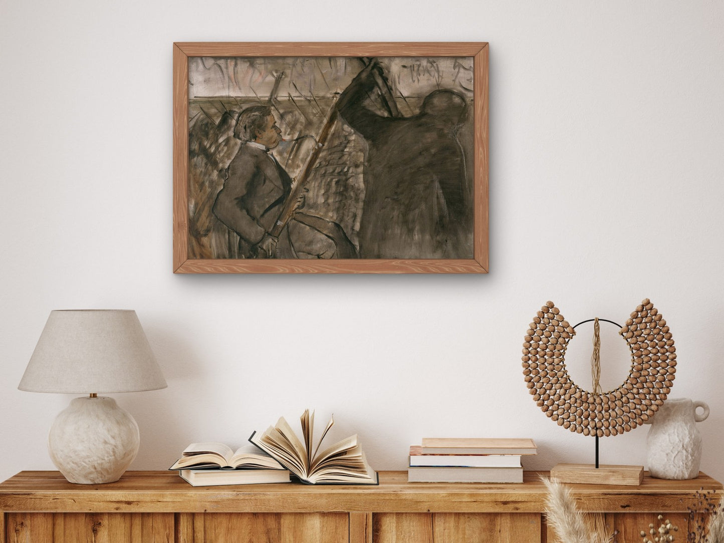 Musicians in the Orchestra by Edgar Degas 1874, Wall Art Print, Fine Art Reproduction, Museum Quality Decor, Poster
