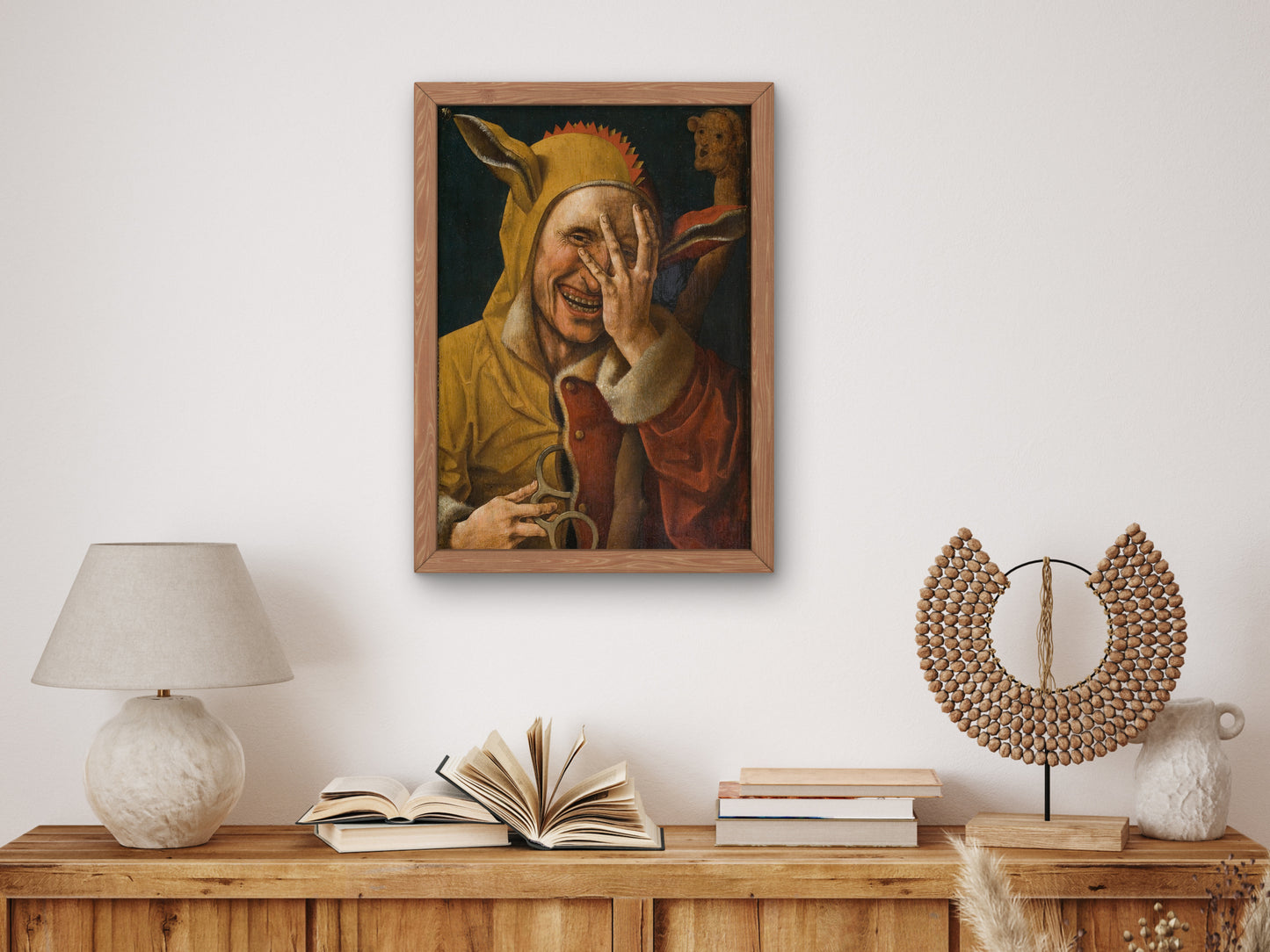 Laughing Fool by Jacob Cornelisz van Oostsanen 1500, Wall Art Print, Fine Art Reproduction, Museum Quality Decor, Poster