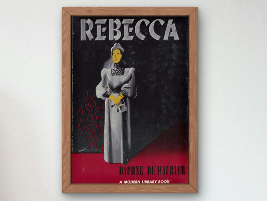 Rebecca Book Cover by Edward McKnight Kauffer, 1940, Art Deco and American Modernism, fine art print