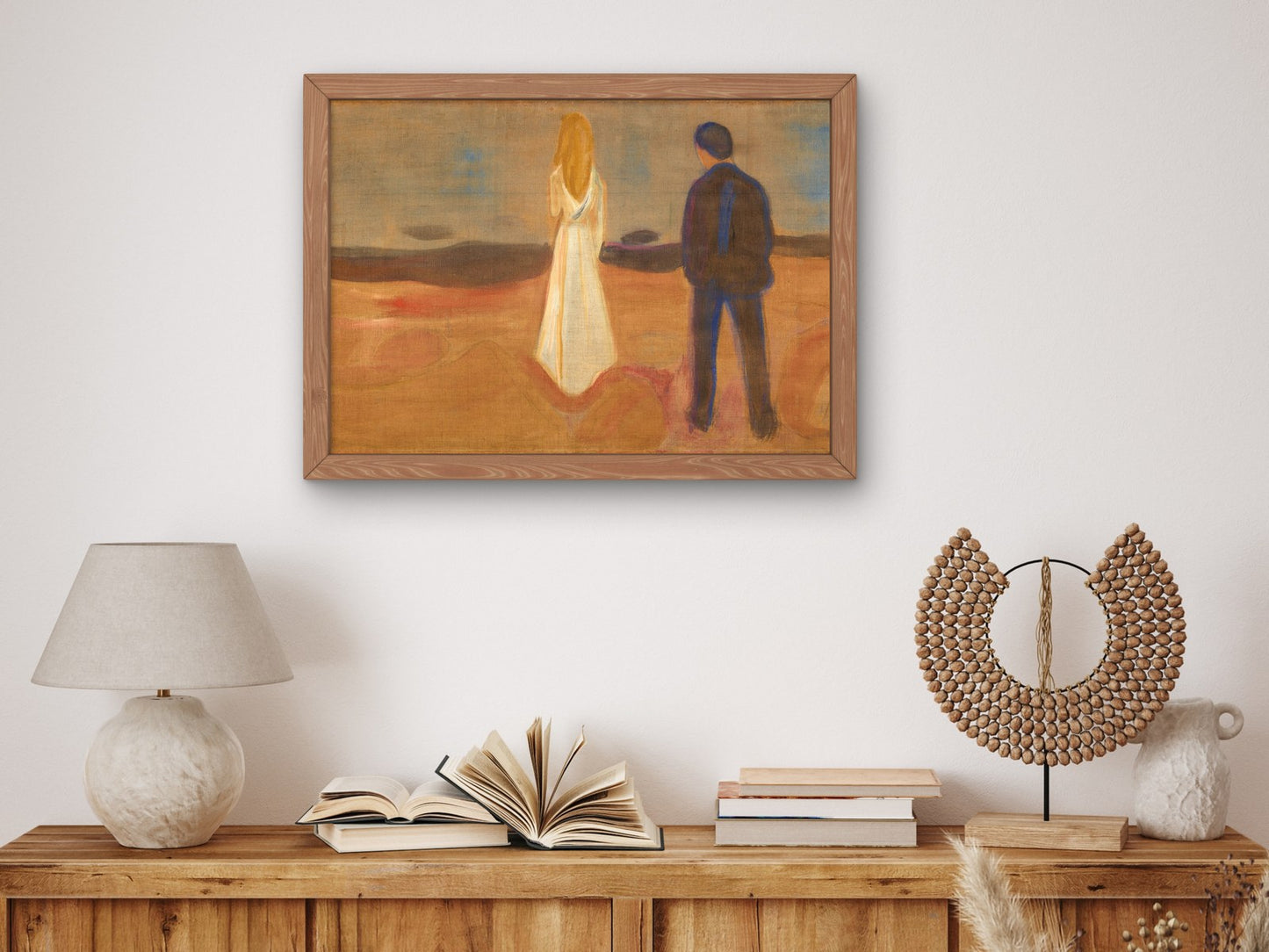 Two Human Beings by Edvard Munch 1899, Wall Art Print, Fine Art Reproduction, Museum Quality Decor, Poster