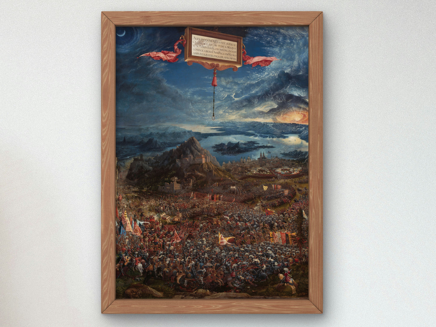 The Battle of Alexander at Issus by Albrecht Altdorfer 1529, Wall Art Print, Fine Art Reproduction, Museum Quality Decor, Poster