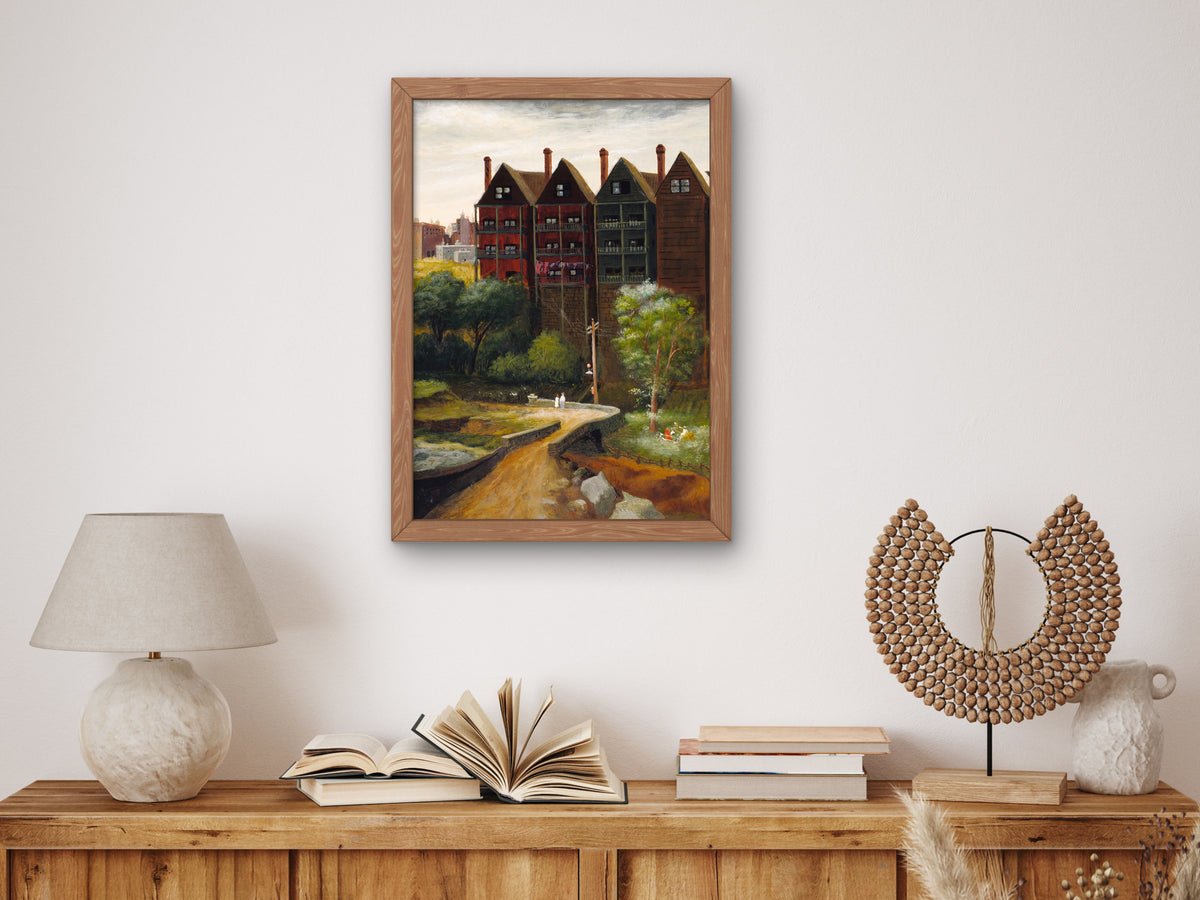 Bronx Landscape by Manuel Tolegian 1935, Wall Art Print, Fine Art Reproduction, Museum Quality Decor, Poster