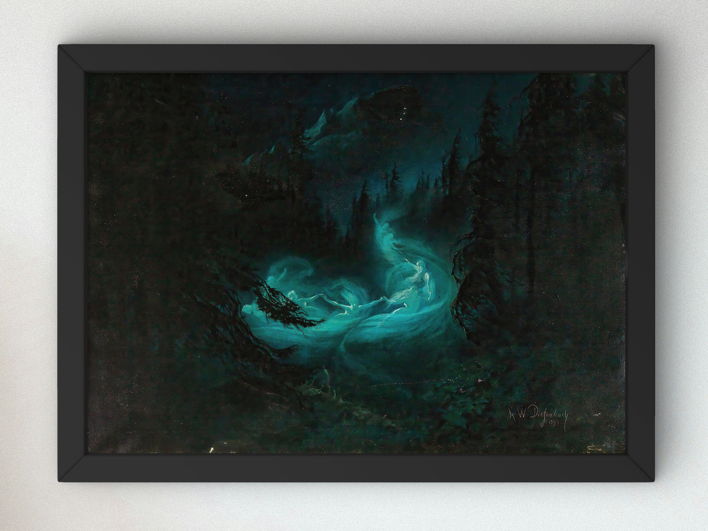 The Fairy Dance by Karl Wilhelm Diefenbach 1895, Wall Art Print, Fine Art Reproduction, Museum Quality Decor, Poster