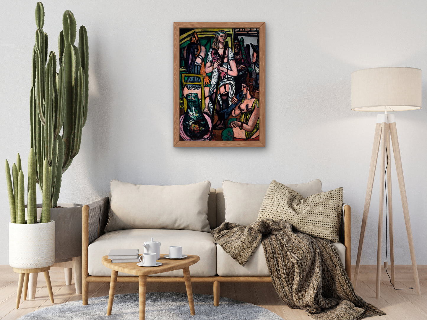 Fisherwomen by Max Beckmann 1948, Wall Art Print, Fine Art Reproduction, Museum Quality Decor, Poster