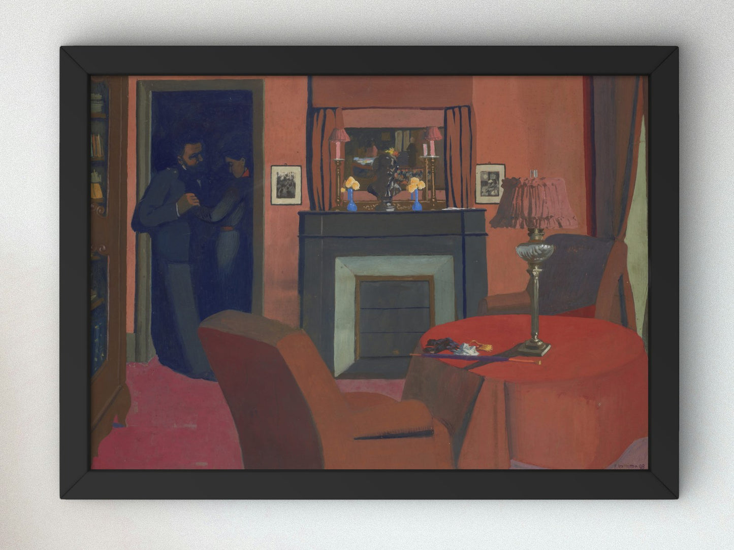 La Chambre Rouge by Félix Vallotton 1898, Wall Art Print, Fine Art Reproduction, Museum Quality Decor, Poster