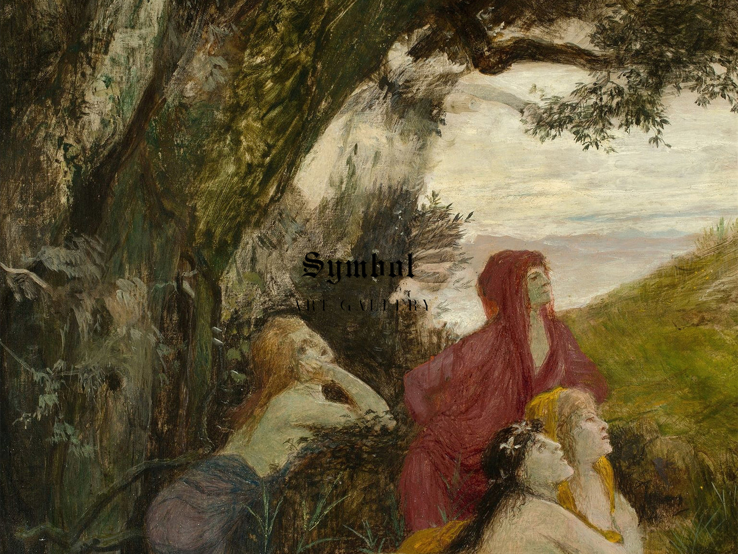 Dryads by Arnold Böcklin 1897, Wall Art Print, Fine Art Reproduction, Museum Quality Decor, Poster