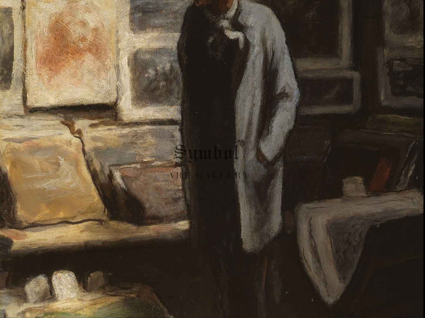 The Print Collector by Honoré Daumier 1860, Wall Art Print, Fine Art Reproduction, Museum Quality Decor, Poster