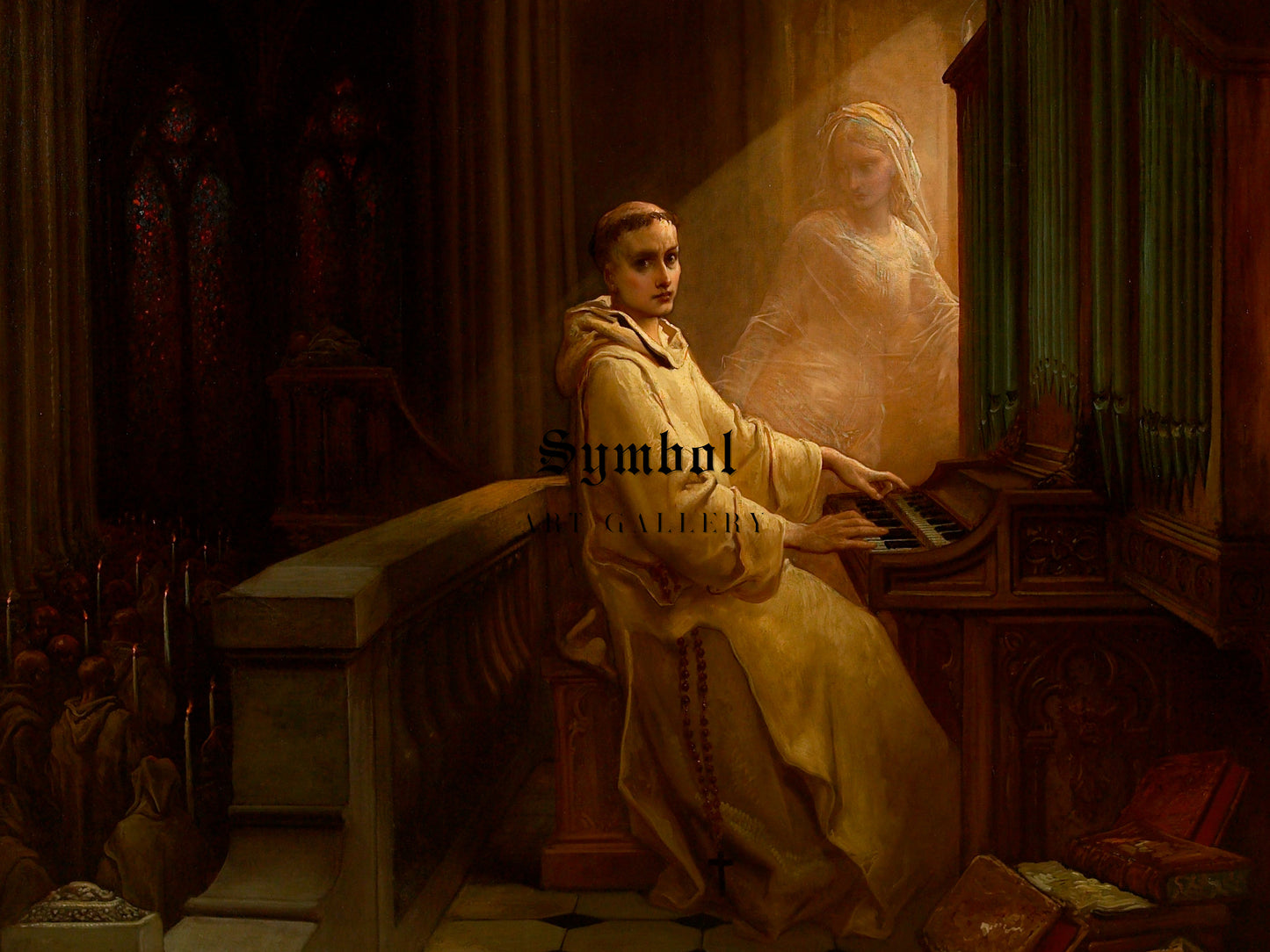 The Dream of a Monk by Gustave Doré 1880, Wall Art Print, Fine Art Reproduction, Museum Quality Decor, Poster